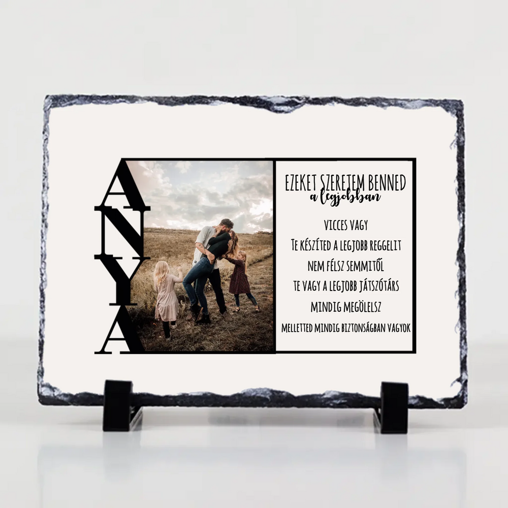 Ezeket szeretem benned a legjobban gránitkép Anyáknak