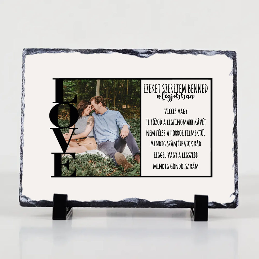 Ezeket szeretem benned a legjobban gránitkép