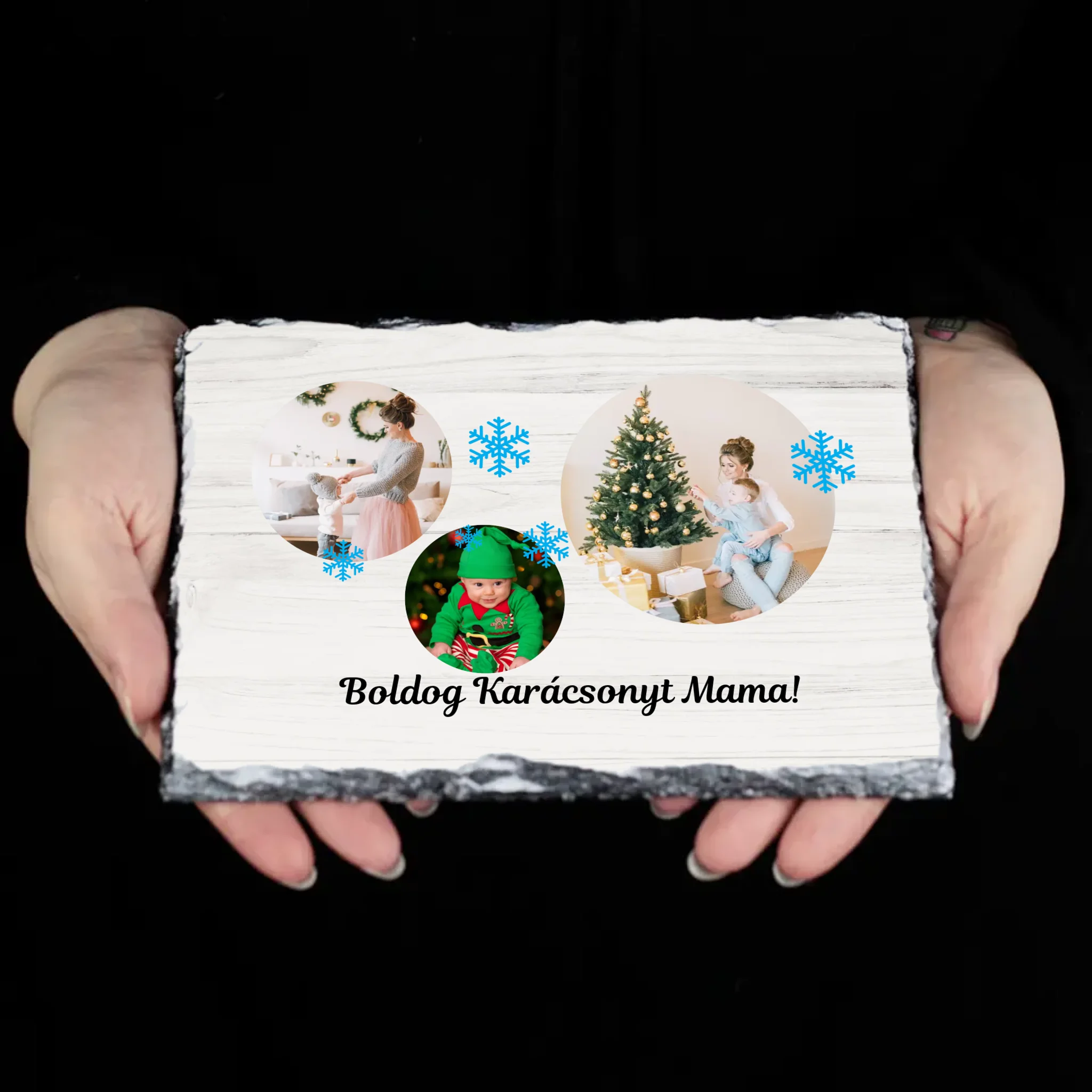 Karácsonyi 3 képes gránitlap