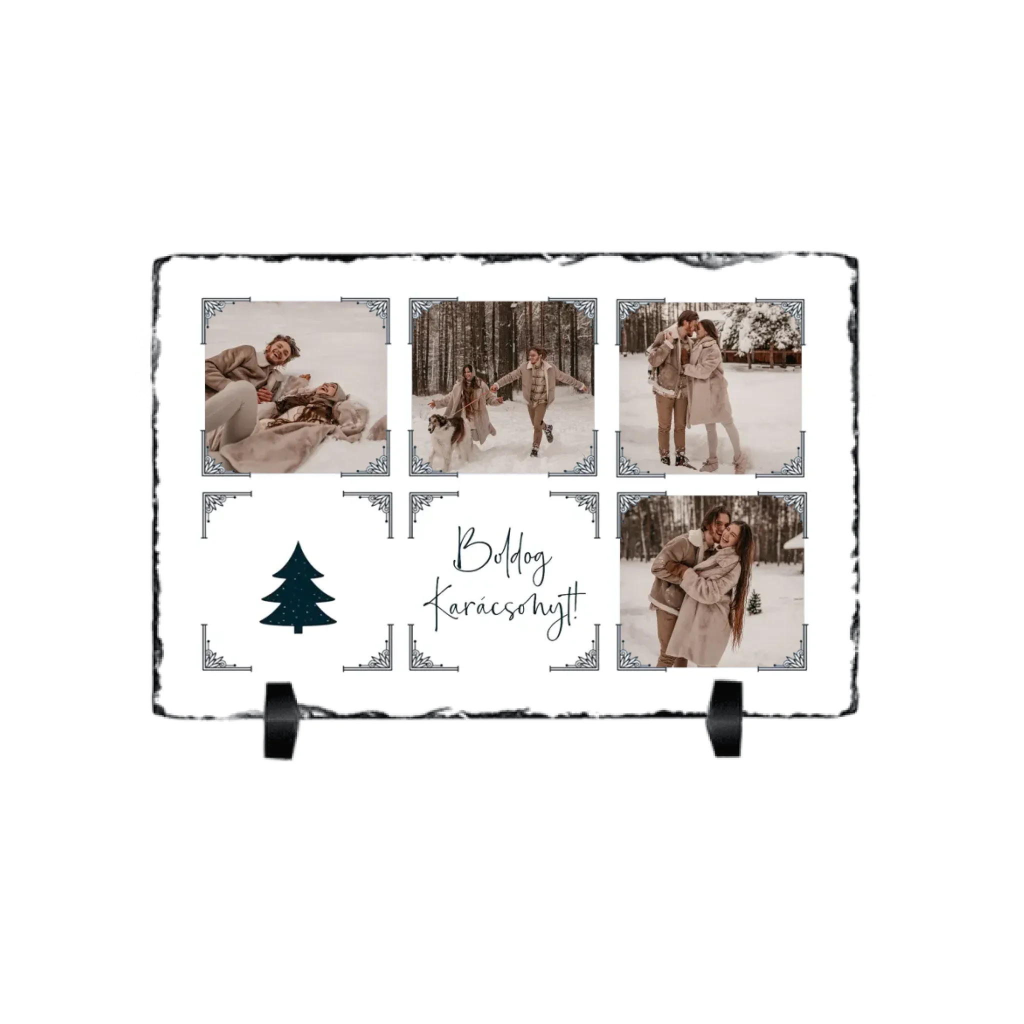 Egyedi karácsonyi gránitkép