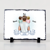 Apák napi ajándék - Szerkeszthető karakteres egyedi gránitlap apáknak