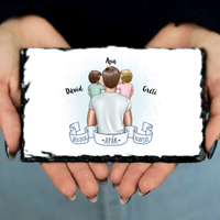 Apák napi ajándék - Szerkeszthető karakteres egyedi gránitlap apáknak