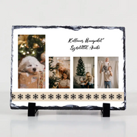 Ajándék gránitkép Kellemes Ünnepeket felirattal