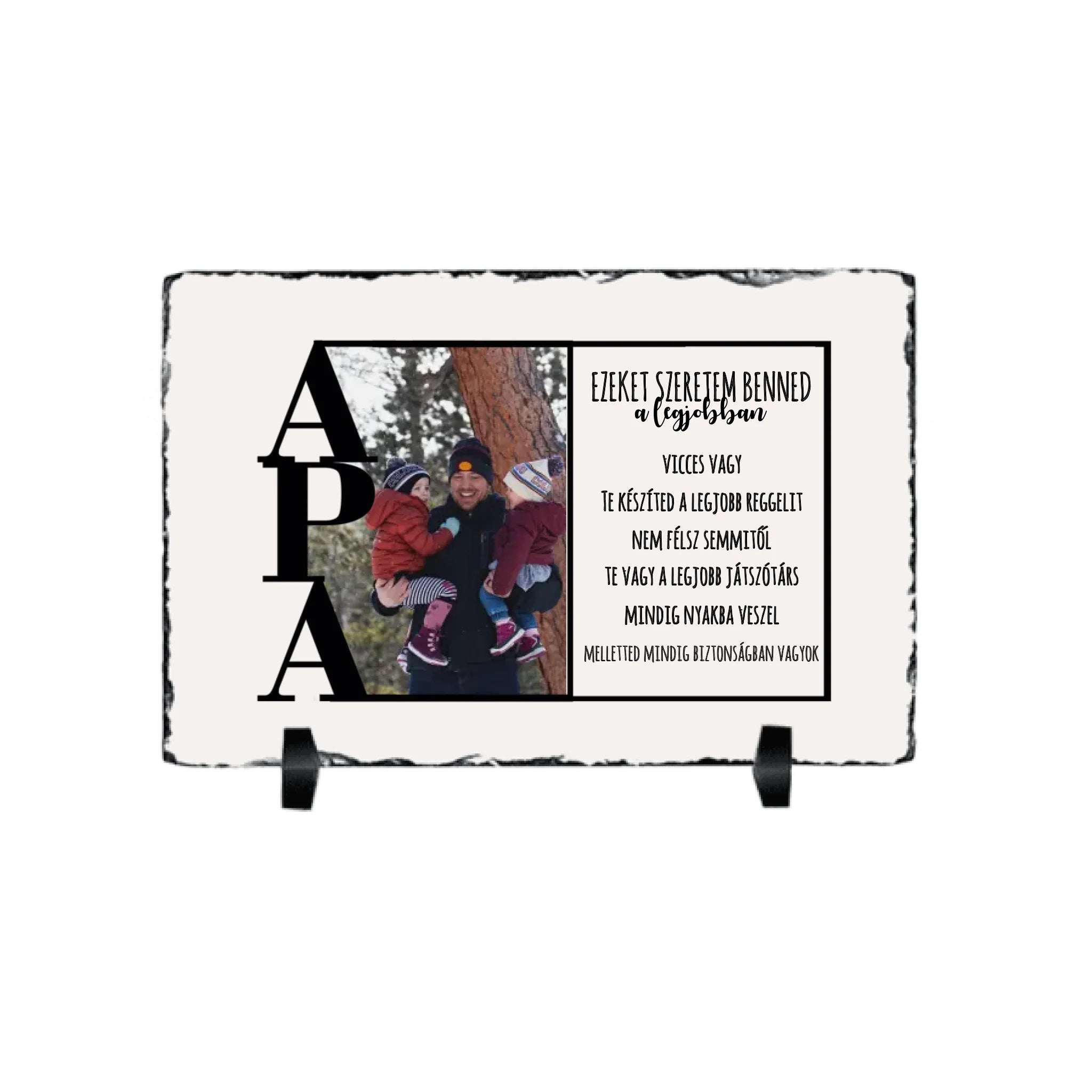 Ezeket szeretem benned a legjobban gránitkép Apáknak