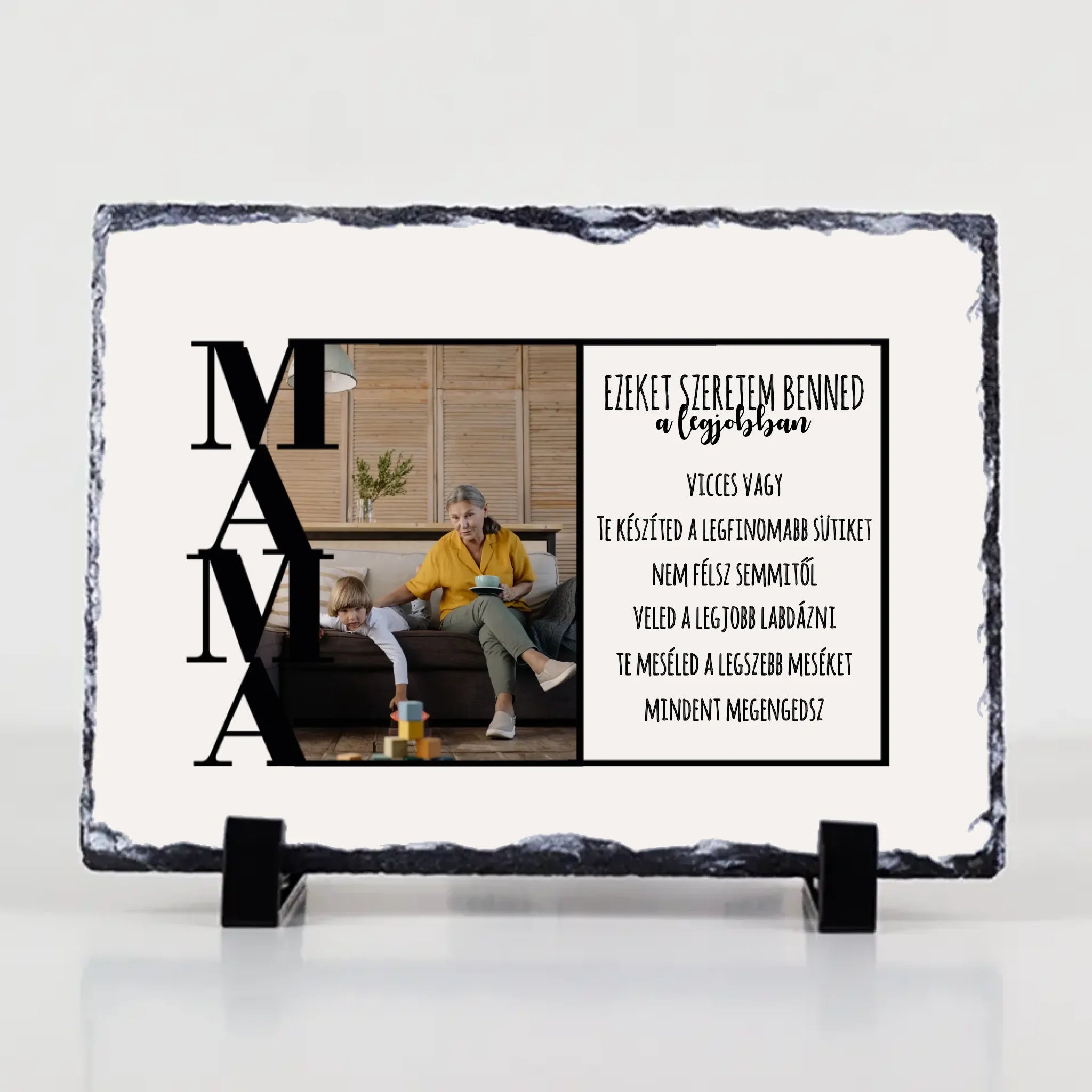 Ezeket szeretem benned a legjobban gránitkép Mamáknak