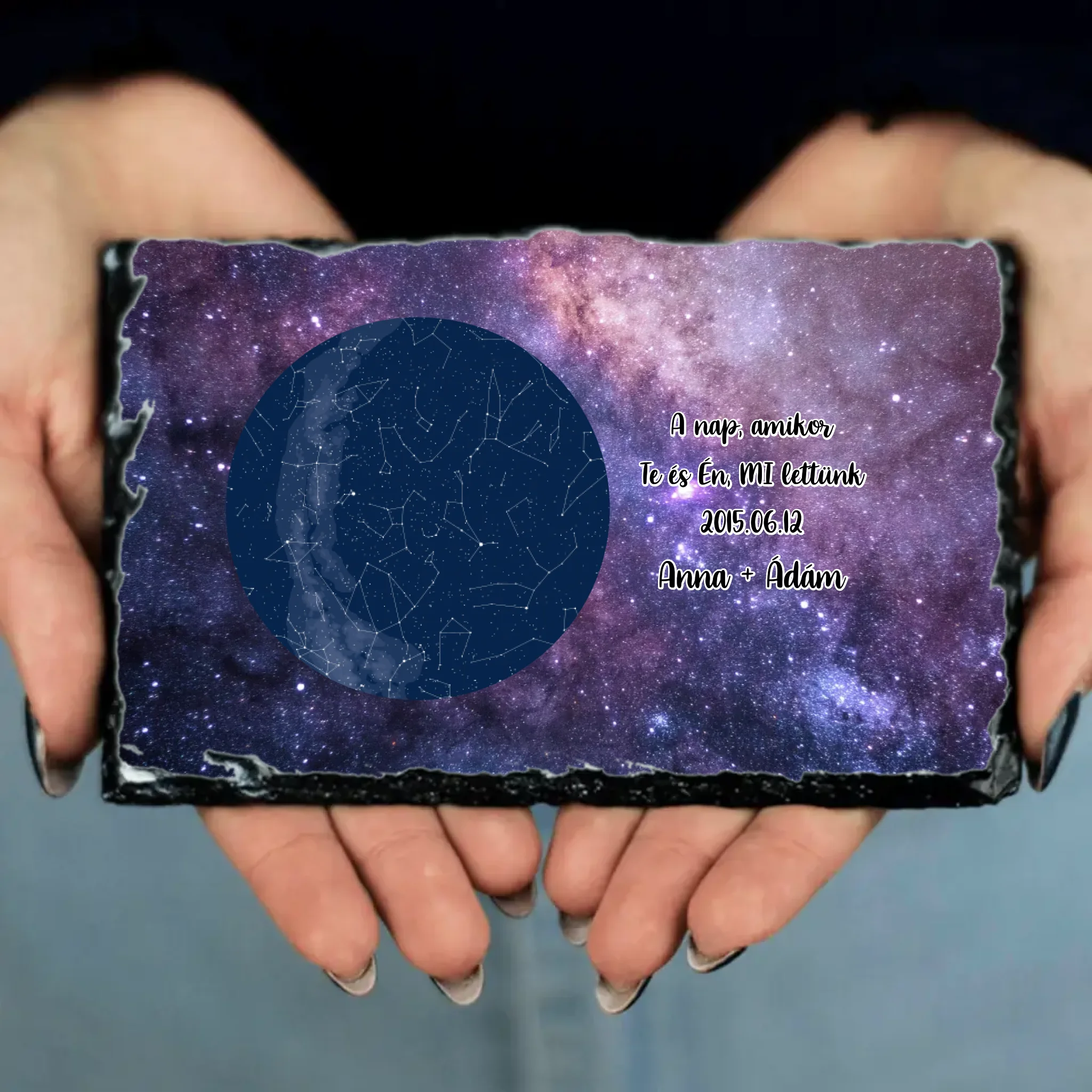 Csillagtérképes gránitlap