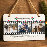 Karácsonyi dísztábla - egyedi képes ajándék karácsonyi tábla felirattal