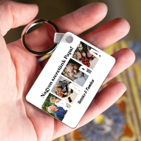  Ajándék Papának - Egyedi képes Papa szeretünk kulcstartó