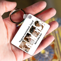 Ajándék Anyának - Egyedi képes Anya szeretünk kulcstartó