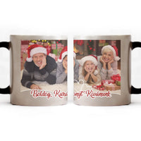 Fényképes karácsonyi ajándék bögre saját fotóval és névvel