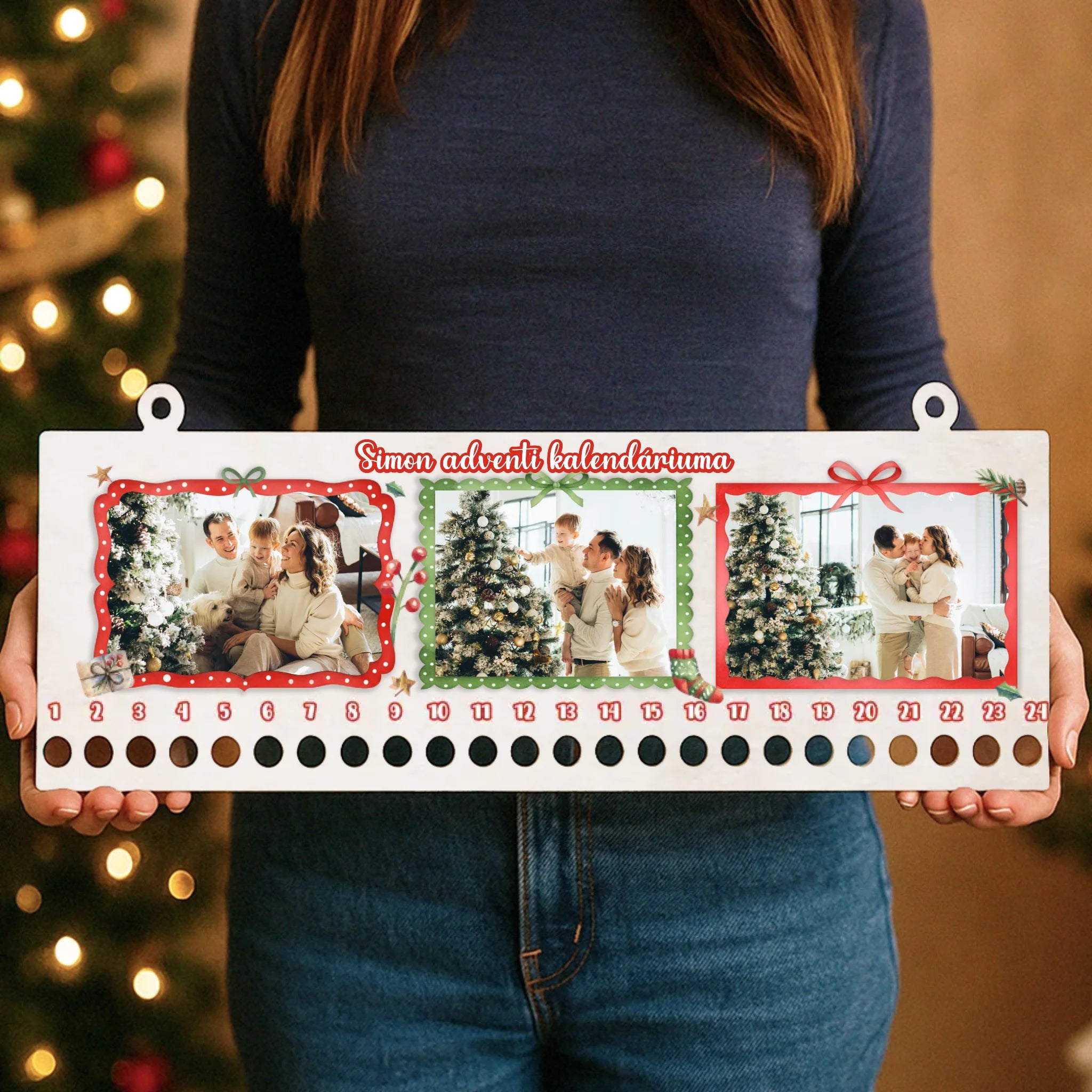 Egyedi képes adventi kalendárium - 3 fotóval