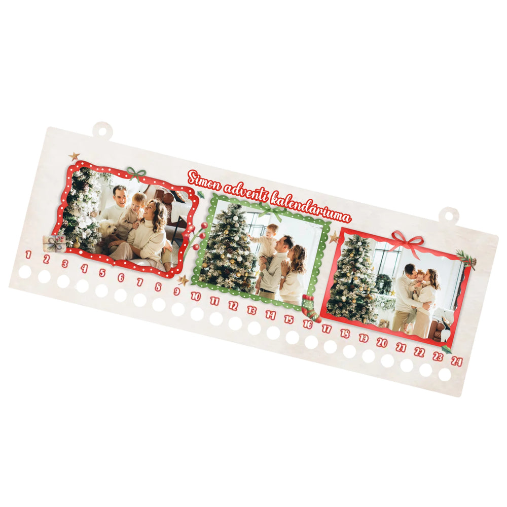 Egyedi képes adventi kalendárium - 3 fotóval