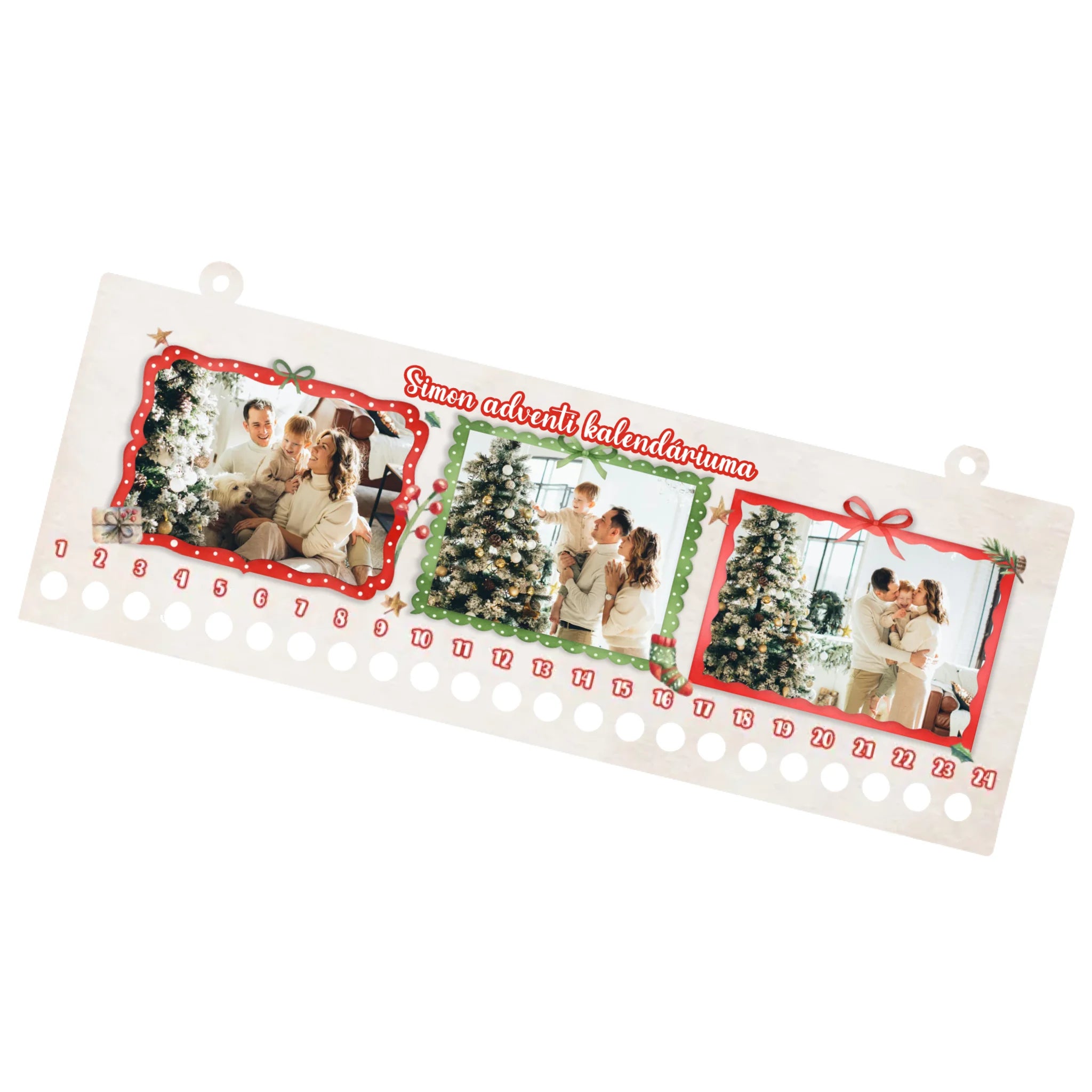 Egyedi képes adventi kalendárium - 3 fotóval
