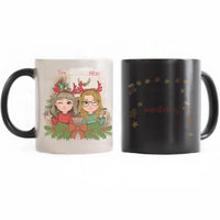 Egyedi karácsonyi bögre munkatársaknak - akár 4 lánnyal