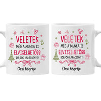 Egyedi bögre kollégáknak – vicces üzenettel, saját névvel