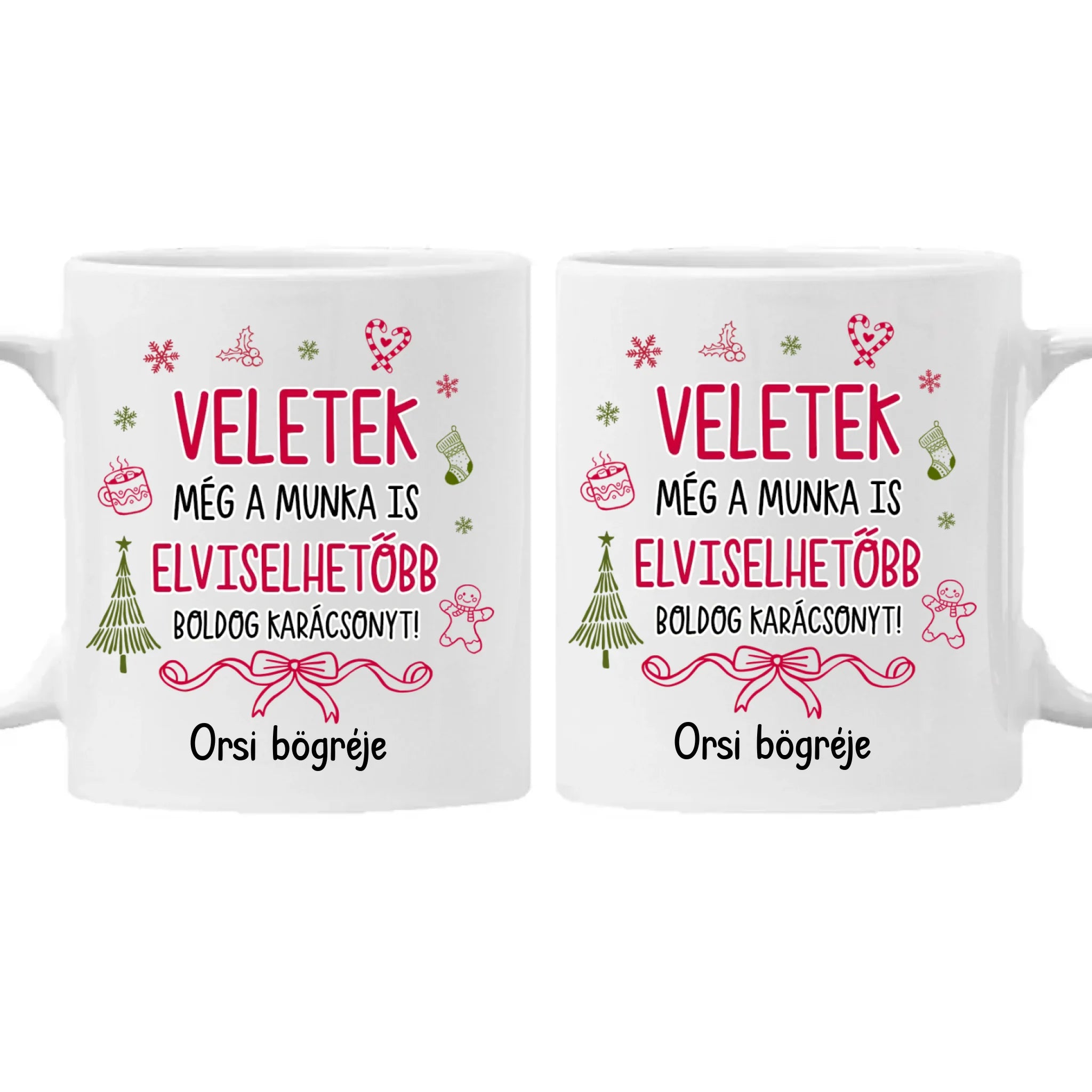 Egyedi bögre kollégáknak – vicces üzenettel, saját névvel