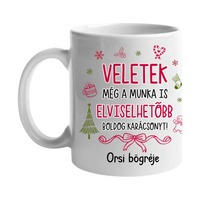 Egyedi bögre kollégáknak – vicces üzenettel, saját névvel