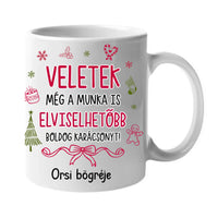 Egyedi bögre kollégáknak – vicces üzenettel, saját névvel