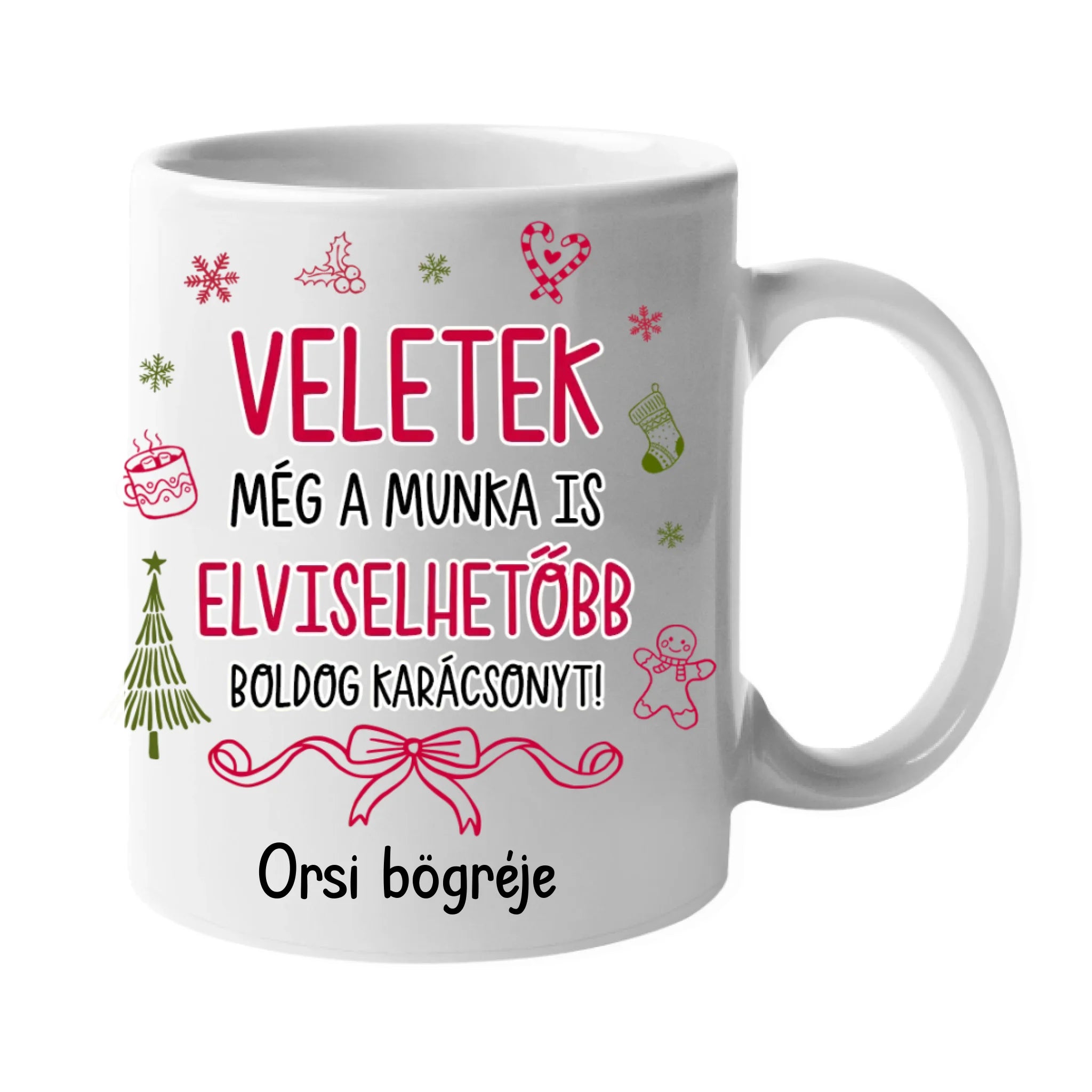 Egyedi bögre kollégáknak – vicces üzenettel, saját névvel