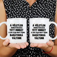 Karácsonyi ajándék bögre munkatársaknak saját névvel