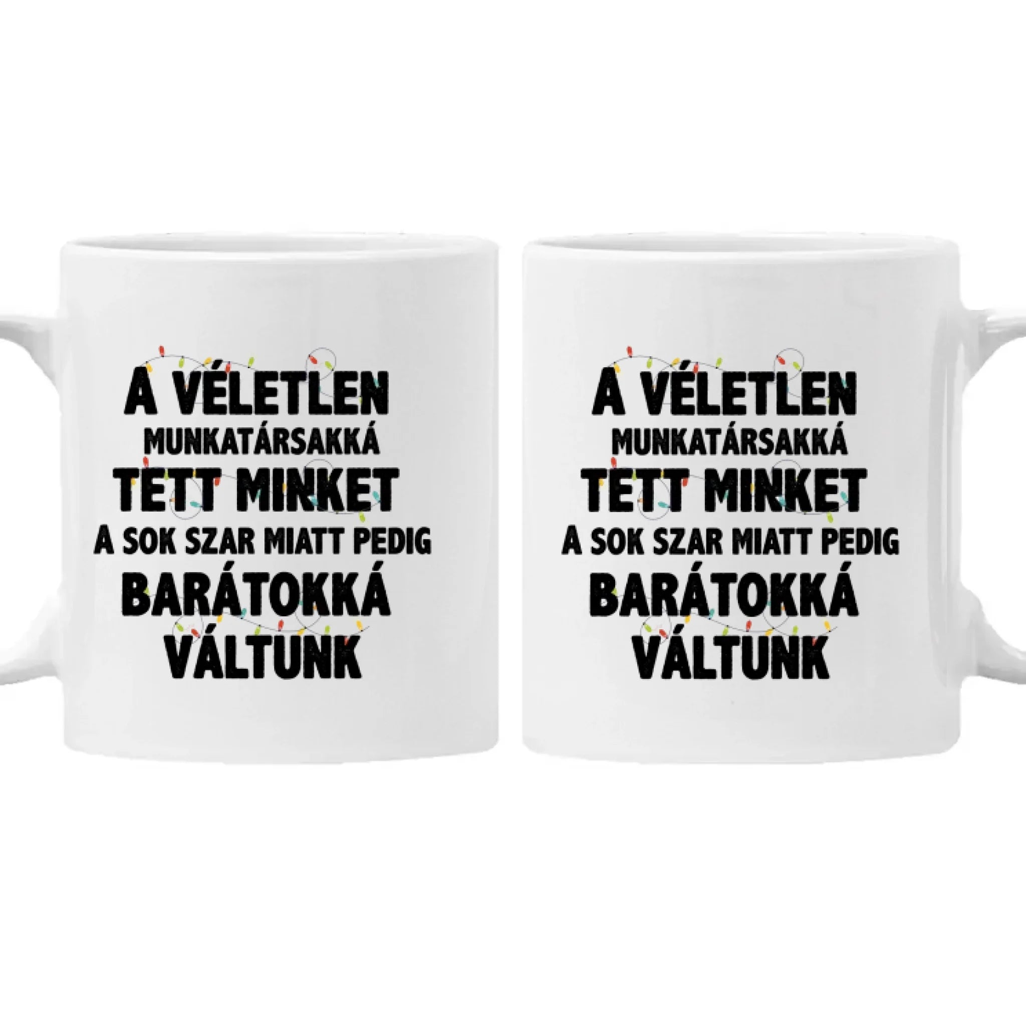 Karácsonyi ajándék bögre munkatársaknak saját névvel