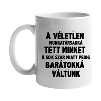 Karácsonyi ajándék bögre munkatársaknak saját névvel