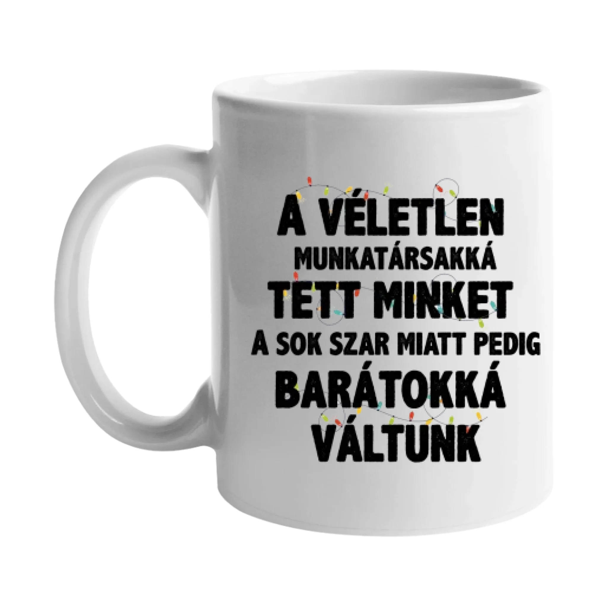 Karácsonyi ajándék bögre munkatársaknak saját névvel