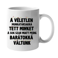 Karácsonyi ajándék bögre munkatársaknak saját névvel