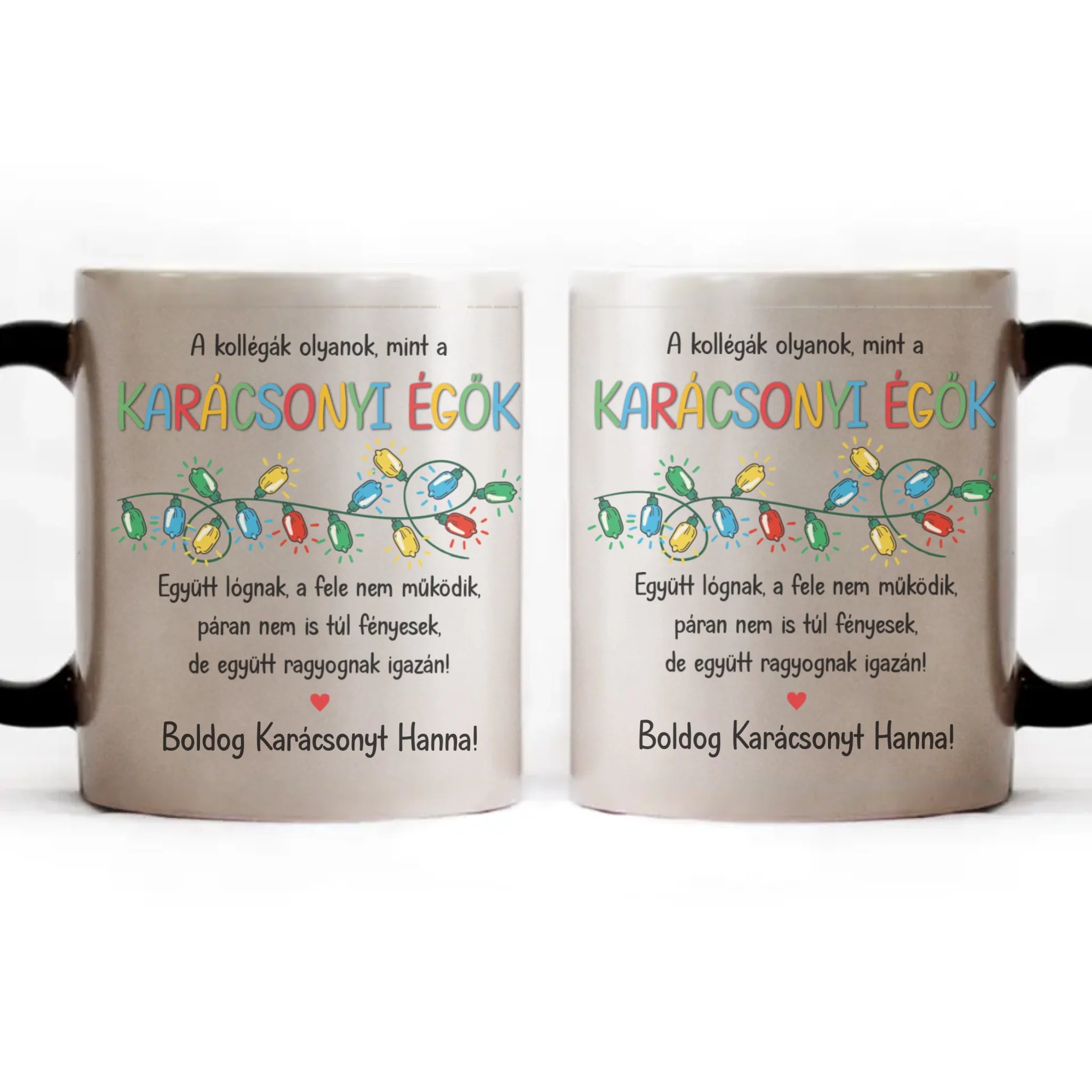 Egyedi bögre kollégáknak – vicces üzenettel, saját névvel