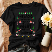 Inflációs karácsonyi női póló vicces felirattal