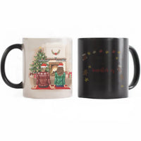 Karácsonyi ajándék bögre munkatársaknak szerkeszthető karakterekkel - akár 5 lánnyal vagy fiúval