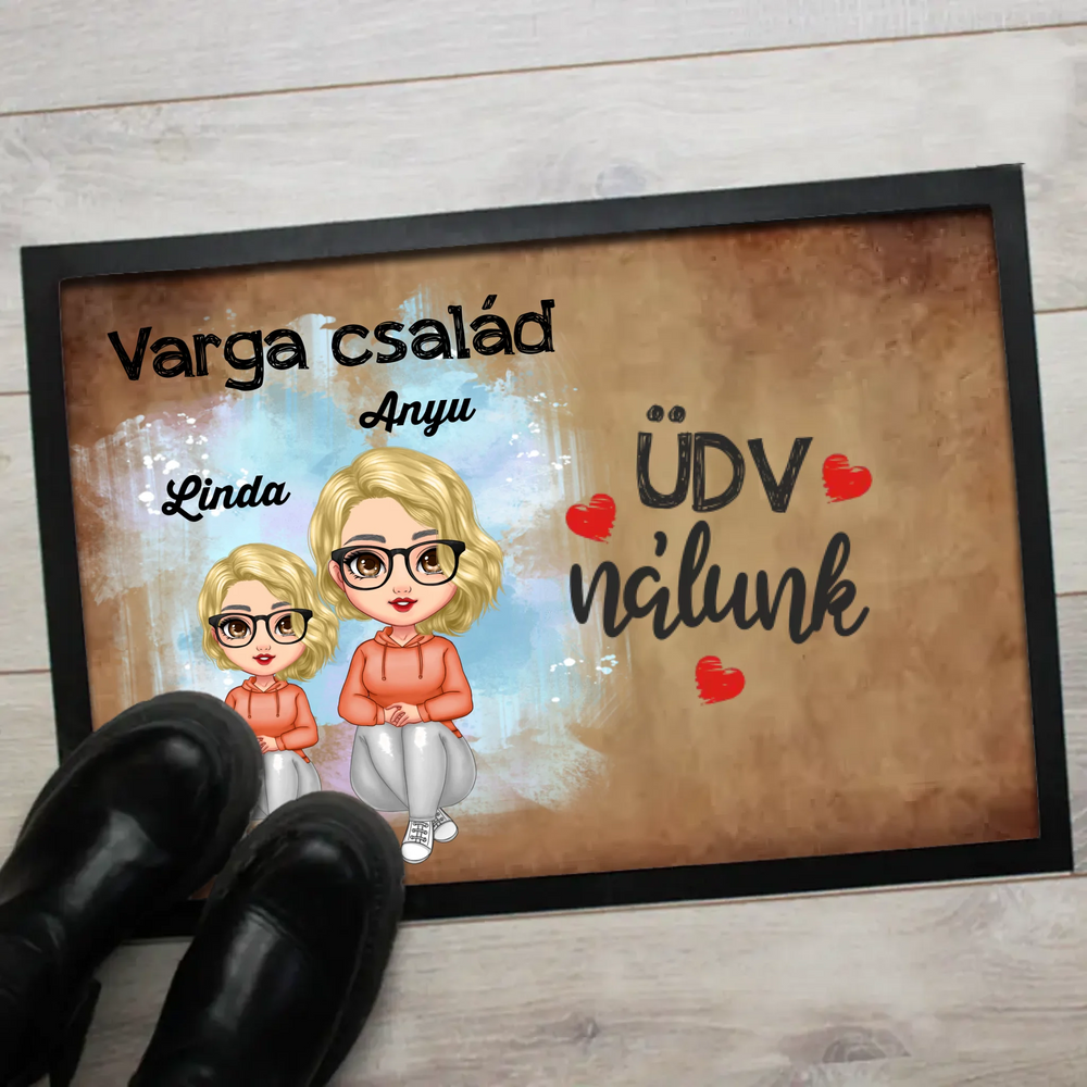 Cukifejű anyás lábtörlő 