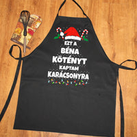 Ezt a béna kötényt kaptam Karácsonyra - vicces fekete kötény