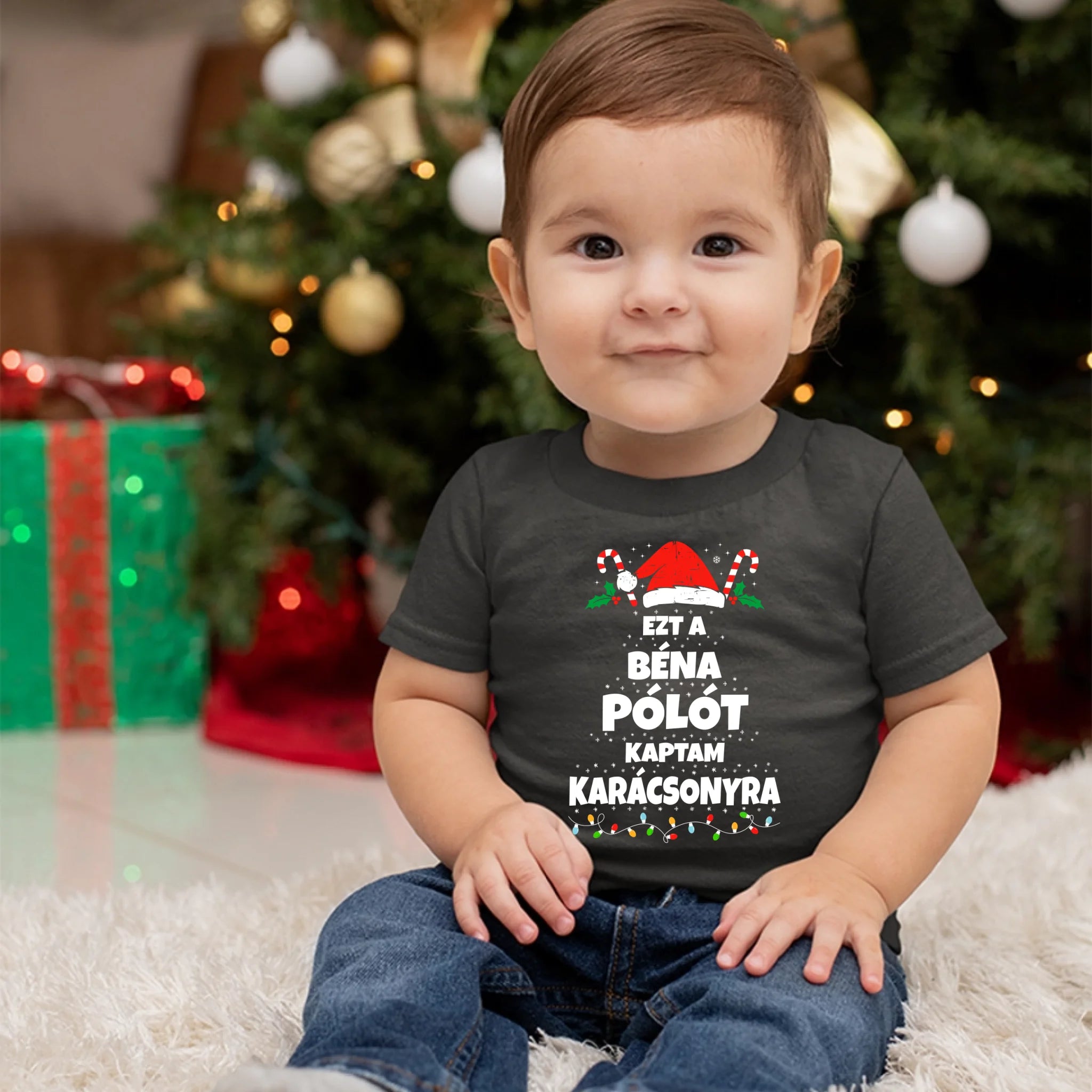 Ezt a béna pólót kaptam Karácsonyra - vicces karácsonyi gyerek póló