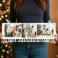 Egyedi képes karácsonyi adventi kalendárium - 3 fotóval, karácsonyi mintával