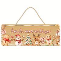 Egyedi névre szóló mézeskalács mintás dísztábla