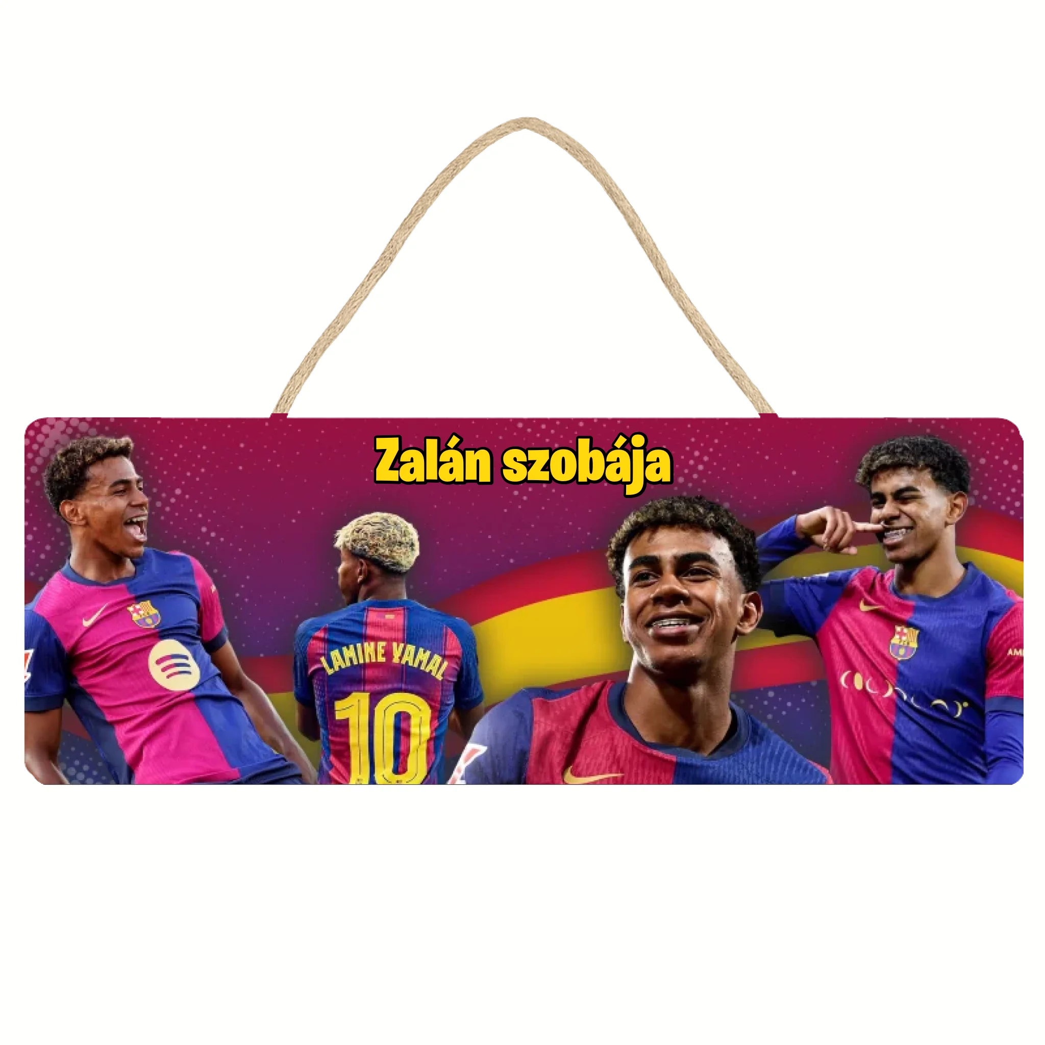 Lamine Yamal focis dísztábla