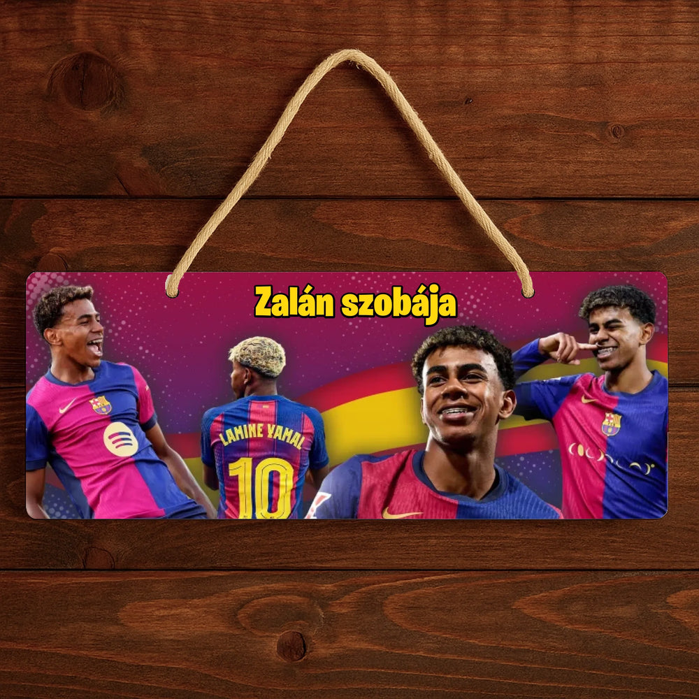 Lamine Yamal focis dísztábla