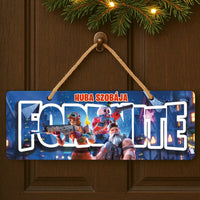 Fortnite figurás karácsonyi dísztábla - ajándék gyerekeknek