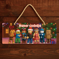 Roblox figurás karácsonyi dísztábla
