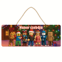 Roblox figurás karácsonyi dísztábla
