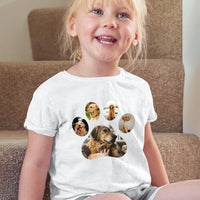 Egyedi fényképes kutyás gyerek póló