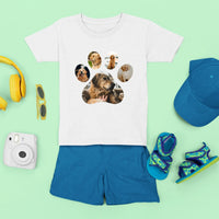 Egyedi fényképes kutyás gyerek póló