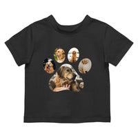 Egyedi fényképes kutyás gyerek póló