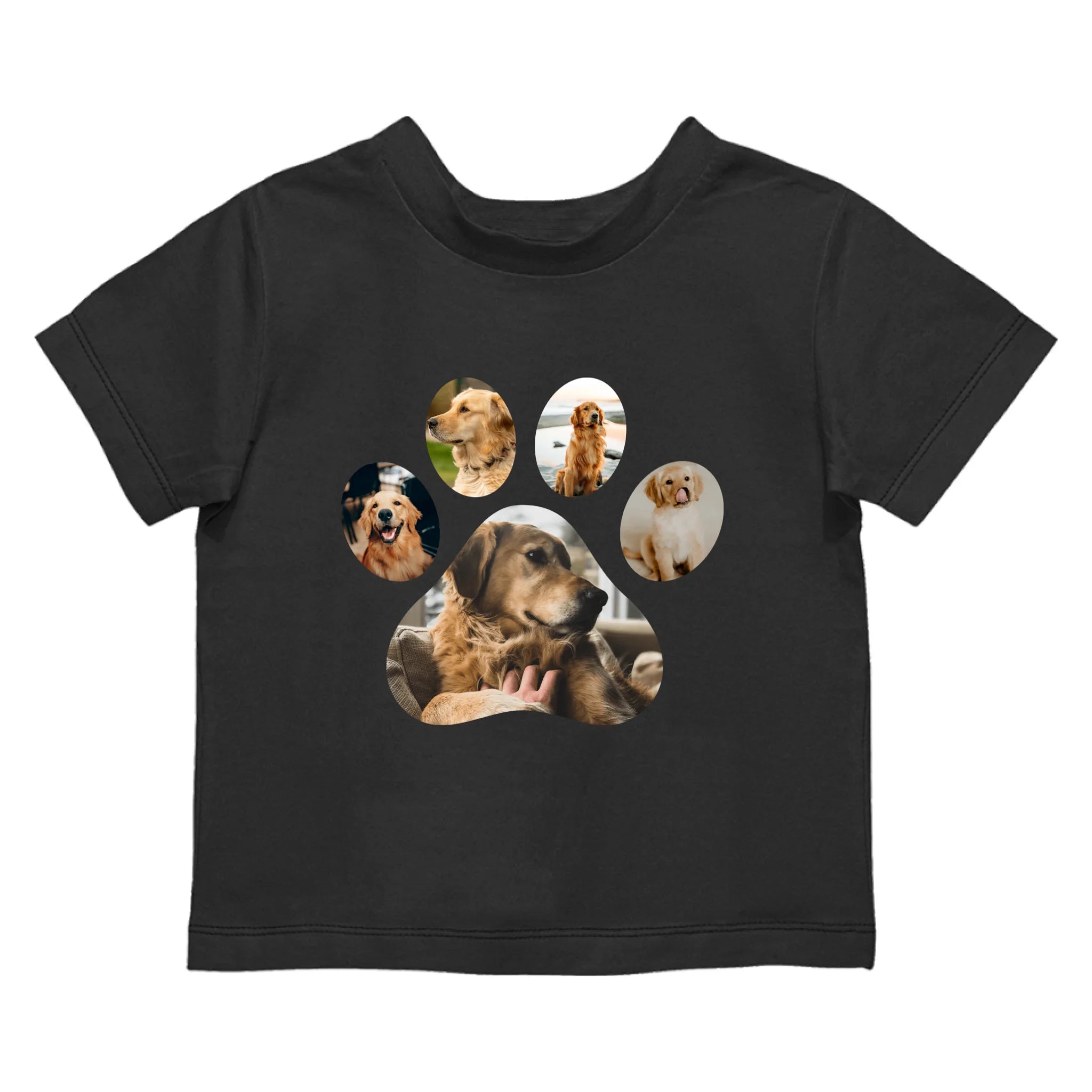 Egyedi fényképes kutyás gyerek póló