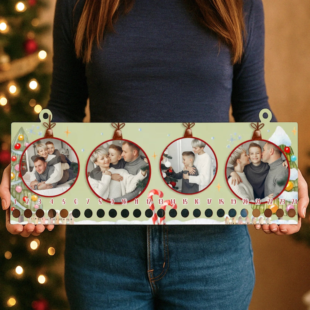 Karácsonyi fényképes adventi kalendárium - 4 képes