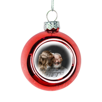 Legeslegjobb nagypapa fotós piros gömbdísz