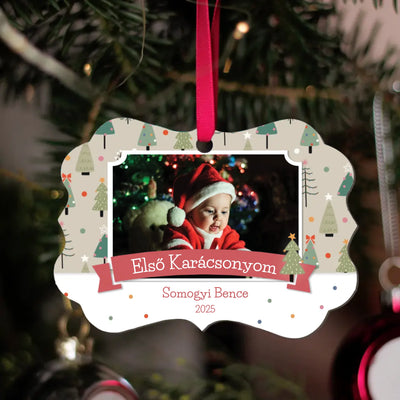 Hosszúkás karácsonyfadísz