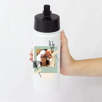 Szívószálas fényképes kulacs