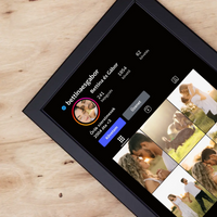  Instagram stílusú falikép - Egyedi feliratos 7 képpel